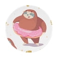 thumbnail image 1 of Disketp Sloth With Donuts1 Small Mouse Pad 7.9x7.9 Inches,Washable Round Mousepad For Office Laptop Computer,Non-Slip Rubber Base Mouse Pads For Wireless Mouse, 1 of 8