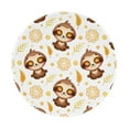 thumbnail image 1 of Disketp Sloth Yoga Small Mouse Pad 7.9x7.9 Inches,Washable Round Mousepad For Office Laptop Computer,Non-Slip Rubber Base Mouse Pads For Wireless Mouse, 1 of 9