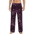 thumbnail image 1 of Disketp Snowflakes and Hearts Men's Pajama Pants - Ultra Soft Fleece Sleep and Lounge Pants (Size: S-XXL), 1 of 6