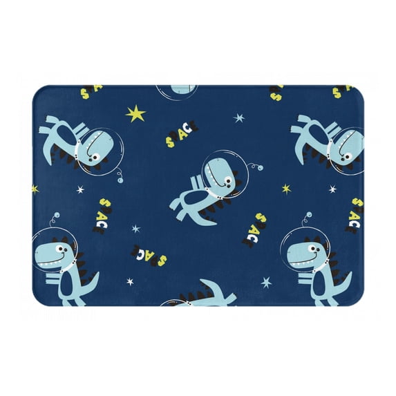 Disketp Space Dinosaur Mat For Front Door Outside - Doormat Outdoor Entrance - Welcome Mats Outdoor,Outside Entry And Outdoor Entrance 16''X24''