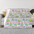 thumbnail image 1 of Disketp Space Doodle Flannel Blankets - Thick and Warm Blanket for Winter, Soft Fuzzy Plush King Blanket for All Seasons80"x60", 1 of 6