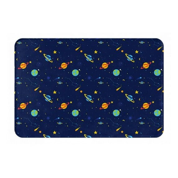 Disketp Space Galaxy Mat for Front Door Outside - Doormat Outdoor Entrance - Welcome Mats Outdoor,Outside Entry and Outdoor Entrance 16''x24''