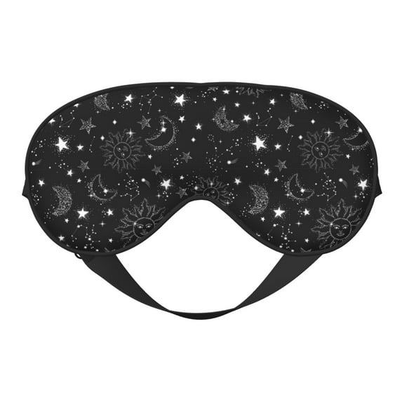 Disketp Space Galaxy Print Sleep Mask-Eye Mask for Sleeping,Comfortable & Super Soft Eye Mask with Adjustable Strap,Travel Eye Mask
