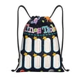 thumbnail image 1 of Disketp Space Math Times Tables Drawstring Backpack Drawstring Gym Bags Draw String Bags for Sports, Gym, Travel, Swimming, Beach-Medium, 1 of 6