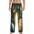 thumbnail image 1 of Disketp Space Planet Men'S Pajama Pants - Ultra Soft Fleece Sleep And Lounge Pants (Size: S-Xxl), 1 of 9