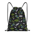 thumbnail image 1 of Disketp Space Rockets Drawstring Backpack Drawstring Gym Bags Draw String Bags for Sports, Gym, Travel, Swimming, Beach-Small, 1 of 6