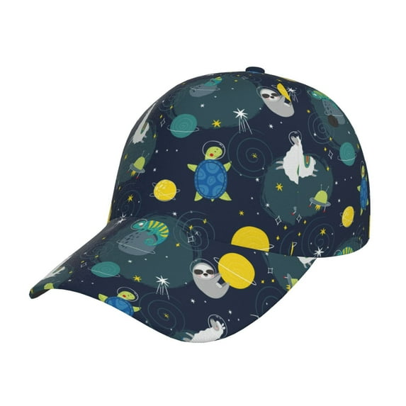 Disketp Space and Animals Print Baseball Caps for Outdoor Sports Fashion Casual Outdoor Caps Men Women