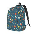thumbnail image 1 of Disketp Sports Ball Canvas Backpack Lightweight Travel Daypack Student Rucksack Laptop Backpack-Small, 1 of 5