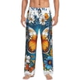 thumbnail image 1 of Disketp Spring Butterfly Flowers Men's Pajama Pants - Ultra Soft Fleece Sleep and Lounge Pants (Size: S-XXL)-Medium, 1 of 6