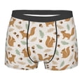 thumbnail image 1 of Disketp Squirrel And Leaves Men's Boxer Briefs,Soft and Breathable Cotton Underwear with ComfortFlex Waistband, 1 of 7