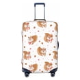 thumbnail image 1 of Disketp Squirrel Giving A Gift Elastic Travel Luggage Cover Travel Suitcase Protective Cover For Trunk Case Apply To 18''-32'' Suitcase Cover-Small, 1 of 7