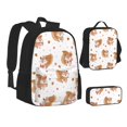 thumbnail image 1 of Disketp Squirrel Giving A Gift Large Capacity Backpack Lunch Bag Pencil Case Combination 3 Piece Set for Student, 1 of 7