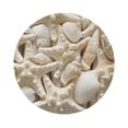 thumbnail image 1 of Disketp Starfish And Sea Shells Funny Coasters,4 Pcs Leather Coasters With Holder, Perfect Housewarming Hostess Gifts,Protect Furniture From Water Marks Scratch And Damage, 1 of 9