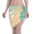 thumbnail image 1 of Disketp Starfish And Seashell Women Swimsuit Cover Up Short Chiffon Summer Beach Sarong Bikini Wrap Skirt Bathing Suit, 1 of 7