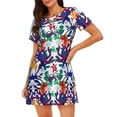 thumbnail image 1 of Disketp Starfish And Turtle for Womens Short Sleeve Sleepshirt Scoopneck Cute Nightdress Comfy Nightgown, 1 of 6