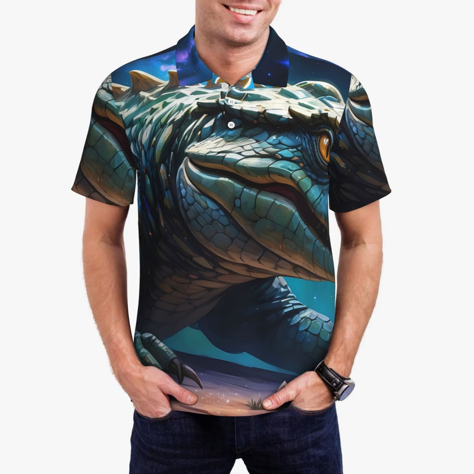 SHORT SLEEVE SHIRT CROCODILE ROCK main image 1