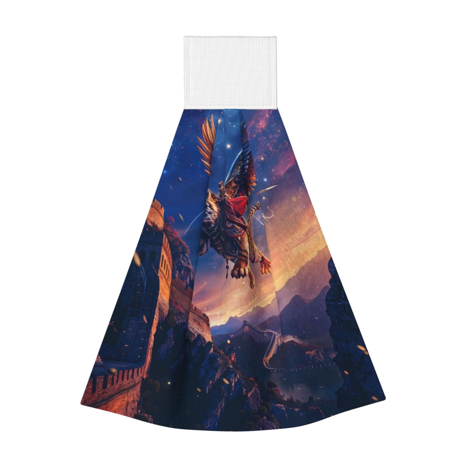 Disketp Starry Sky Flying Tiger Hanging Kitchen Towel Tie Towels Tea disketp-starry-sky-flying-tiger-hanging-kitchen-towel-tie-towels-tea