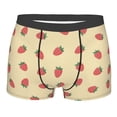 thumbnail image 1 of Disketp Strawberries Men's Boxer Briefs,Soft and Breathable Cotton Underwear with ComfortFlex Waistband, 1 of 7