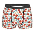 thumbnail image 1 of Disketp Strawberries Men's Boxer Briefs,Soft and Breathable Cotton Underwear with ComfortFlex Waistband, 1 of 7