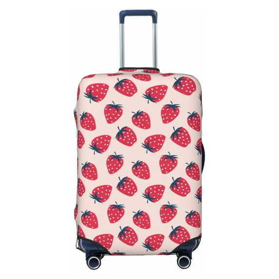 Disketp Strawberry Elastic Travel Luggage Cover Travel Suitcase Protective Cover For Trunk Case Apply To 18''-32'' Suitcase Cover-Small