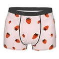 thumbnail image 1 of Disketp Strawberry Men's Boxer Briefs,Soft and Breathable Cotton Underwear with ComfortFlex Waistband, 1 of 7