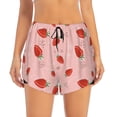 thumbnail image 1 of Disketp Strawberry Print Women's Shorts Workout Shorts for Athletic Gym Running Shorts with Phone Pockets Large, 1 of 8