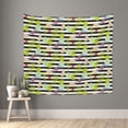 thumbnail image 1 of Disketp Striped With Palm Tree Branches Tapestry 60x51 InchesTapestry for Living Room Bedroom Home, 1 of 6