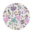 thumbnail image 1 of Disketp Summer With Flamingo Small Mouse Pad 7.9x7.9 Inches,Washable Round Mousepad For Office Laptop Computer,Non-Slip Rubber Base Mouse Pads For Wireless Mouse, 1 of 9