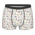 thumbnail image 1 of Disketp Summer Floral Men's Boxer Briefs,Soft and Breathable Cotton Underwear with ComfortFlex Waistband, 1 of 7