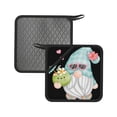 thumbnail image 1 of Disketp Summer Gnome,Cute Gnome Pot Holders Kitchen Insulation Mats Heat Resistant Pot-Holder Oven Anti-Scald Pads for Cooking Baking, 7.1*7.1inch, 1 of 8