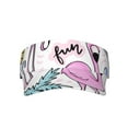 thumbnail image 1 of Disketp Summer With Flamingo Sun Visors for Women Men Unisex Tennis Golf Visor Hat Adjustable Summer Hats Sport Outdoor Visor Hat UV Protection Cap, 1 of 8