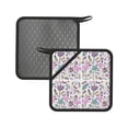 thumbnail image 1 of Disketp Summer with Flamingo Pot Holders Kitchen Insulation Mats Heat Resistant Pot-Holder Oven Anti-Scald Pads for Cooking Baking, 7.1*7.1inch, 1 of 8