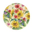 thumbnail image 1 of Disketp Sunflower Cornflower Poppy Small Mouse Pad 7.9x7.9 Inches,Washable Round Mousepad For Office Laptop Computer,Non-Slip Rubber Base Mouse Pads For Wireless Mouse, 1 of 9