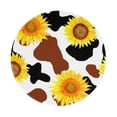 thumbnail image 1 of Disketp Sunflower Cow Small Mouse Pad 7.9x7.9 Inches,Washable Round Mousepad For Office Laptop Computer,Non-Slip Rubber Base Mouse Pads For Wireless Mouse, 1 of 9