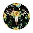thumbnail image 1 of Disketp Sunflower Skull Boho Watercolor Background Small Mouse Pad 7.9x7.9 Inches,Washable Round Mousepad For Office Laptop Computer,Non-Slip Rubber Base Mouse Pads For Wireless Mouse, 1 of 9