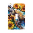 thumbnail image 1 of Disketp Sunflower Turtle Decorative Light Switch or Outlet Wall Plate with Safety Cover-Style T, 1 of 6
