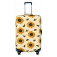 thumbnail image 1 of Disketp Sunflowers And Bee Elastic Travel Luggage Cover Travel Suitcase Protective Cover For Trunk Case Apply To 18''-32'' Suitcase Cover-Medium, 1 of 7