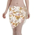 Disketp Sunflowers And Butterflies Women Swimsuit Cover Up Short