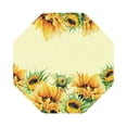 thumbnail image 1 of Disketp Sunflowers Funny Coasters,6 Pcs Leather Coasters With Holder, Perfect Housewarming Hostess Gifts,Protect Furniture From Water Marks Scratch And Damage, 1 of 9