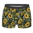 thumbnail image 1 of Disketp Sunflowers Men's Boxer Briefs,Soft and Breathable Cotton Underwear with ComfortFlex Waistband, 1 of 7