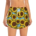 thumbnail image 1 of Disketp Sunflowers Print Women's Shorts Workout Shorts for Athletic Gym Running Shorts with Phone Pockets Small, 1 of 8