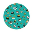 thumbnail image 1 of Disketp Sushi Funny Coasters,6 Pcs Leather Coasters With Holder, Perfect Housewarming Hostess Gifts,Protect Furniture From Water Marks Scratch And Damage, 1 of 9