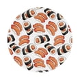 thumbnail image 1 of Disketp Sushi Roll Small Mouse Pad 7.9x7.9 Inches,Washable Round Mousepad For Office Laptop Computer,Non-Slip Rubber Base Mouse Pads For Wireless Mouse, 1 of 9