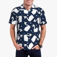 thumbnail image 1 of Disketp Swan for Men's Polo Shirts Short Sleeve Golf Shirt for Men Athletic Short Sleeve-X-Large, 1 of 6