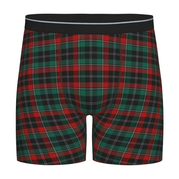 Disketp Tartan Plaid Men's Boxer Briefs Men’s Underwear Boxer Briefs for Men