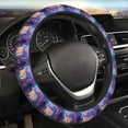 thumbnail image 1 of Disketp Taxi Colorful Town Elastic Microfiber Steering Wheel Cover for Truck,SUV,Cars,Universal 15 inch,Anti-Slip, 1 of 1