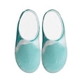 thumbnail image 1 of Disketp Teal Turquoise 1 Women's Men's Slippers Plush Slip-On House Slipper for Winter Indoor Soft Cushion Non-slip Fluffy Slides Slippers-8, 1 of 7