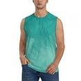 thumbnail image 1 of Disketp Teal Turquoise1 Sleeveless Tshirts for Men, Muscle Shirts for Men Dry Fit Tank Top-Medium, 1 of 5
