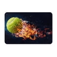 thumbnail image 1 of Disketp Tennis Ball In Fire1 Mat for Front Door Outside - Doormat Outdoor Entrance - Welcome Mats Outdoor,Outside Entry and Outdoor Entrance 16''x24'', 1 of 7