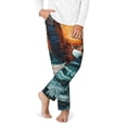 thumbnail image 1 of Disketp Textured Bald Eagle for Teenagers' Pajama Pants ,Lounge Pants Teen joggers Ideal for Home, School, or Sports-Small, 1 of 6